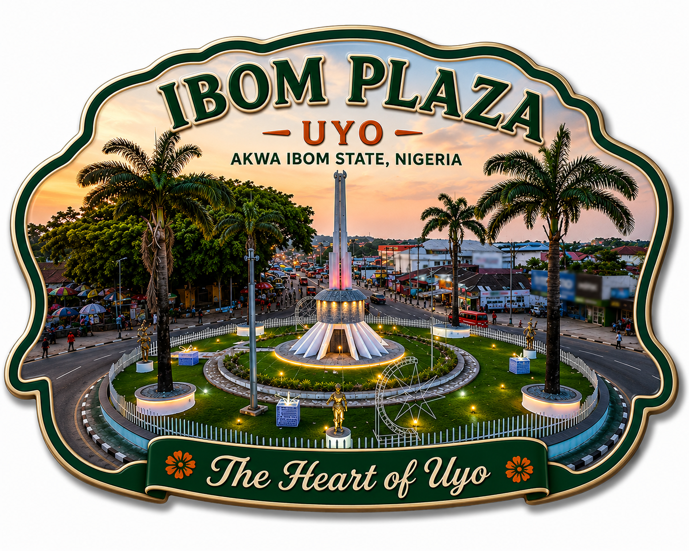 Ibom Plaza Fridge Magnet