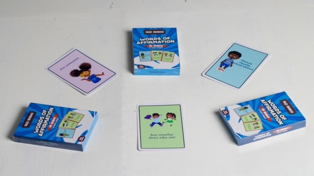 Words of Affirmation Flashcards in Ibibio and English