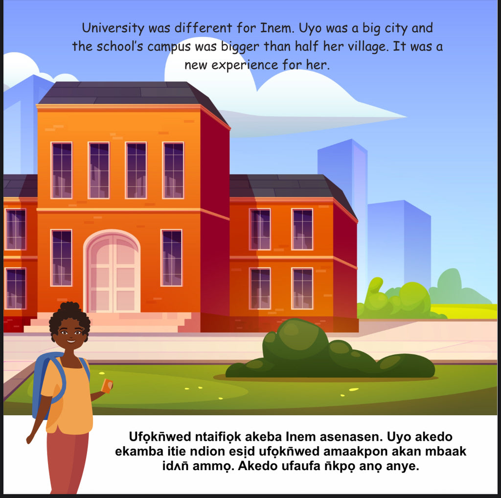 Utịppe-utịppe Isan̄ Inem - Inem's Extraordinary Journey Ibibio Storybook